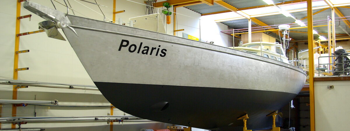 refit aluminium zeiljacht polaris hutting 54